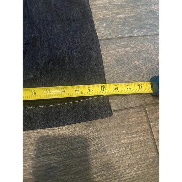 Elle Dark Wash Jean short womens skirt size 16 Mini NWOT Denim - Picture 5 of 6